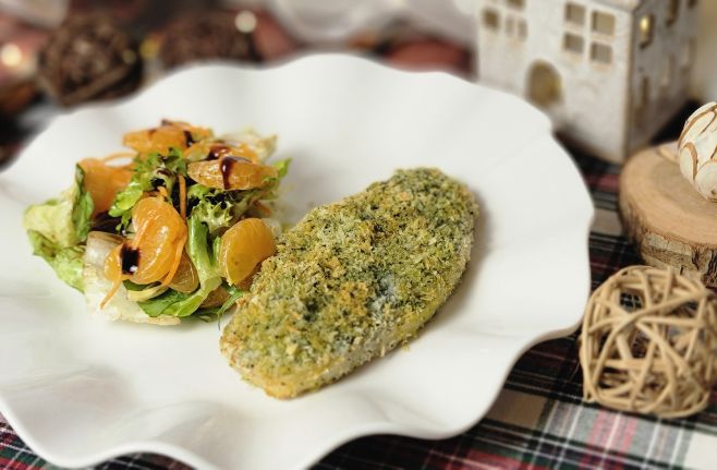 Pesce Spada Impanato con Panko e Spirulina