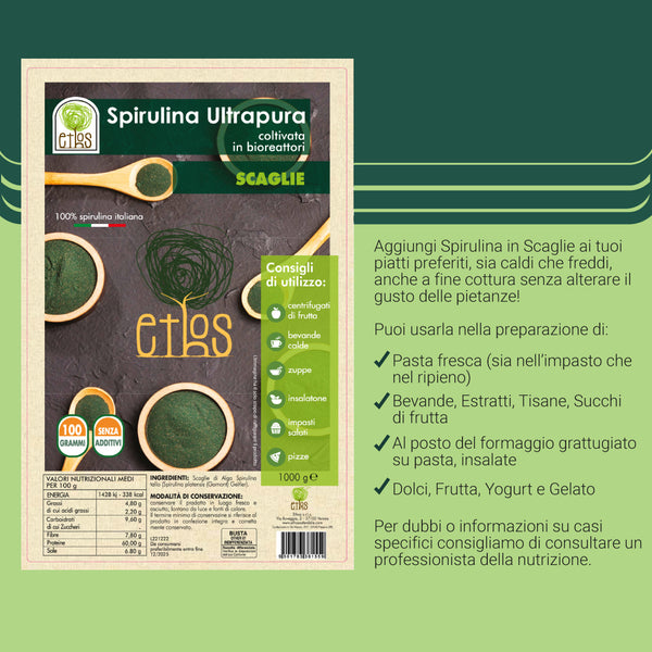 Spirulina in scaglie 100gr