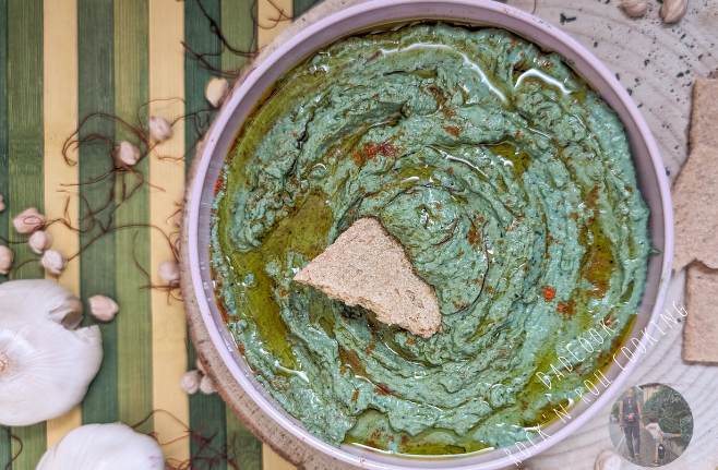 Hummus con Spirulina