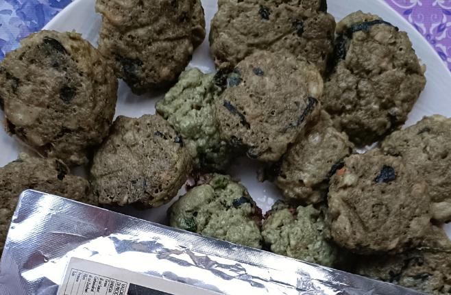 Schiacciatine con Spinaci e Spirulina