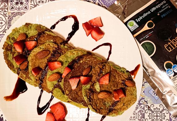 Pancakes all'alga Spirulina