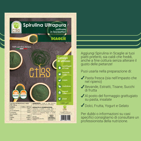 Spirulina in scaglie 100gr