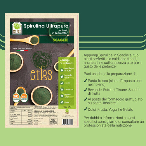 Spirulina in scaglie 100gr